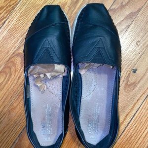 TOMS Leather Espadrilles